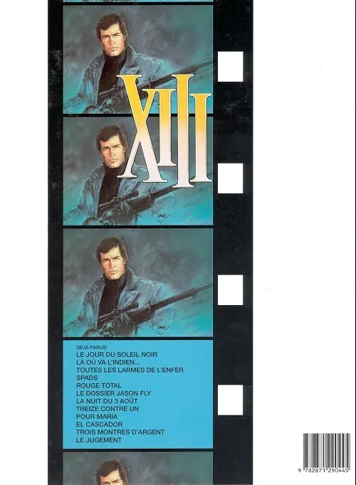Verso de l'album XIII Tome 5 Rouge total
