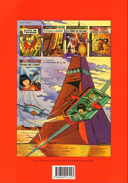 Verso de l'album Yoko Tsuno Tome 6 Les 3 soleils de Vinéa