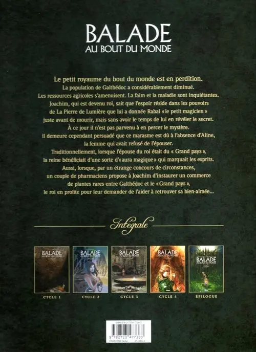 Verso de l'album Balade au Bout du monde Tome 17 Épilogue