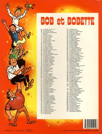 Verso de l'album Bob et Bobette Tome 211 Les guêpes fougueuses