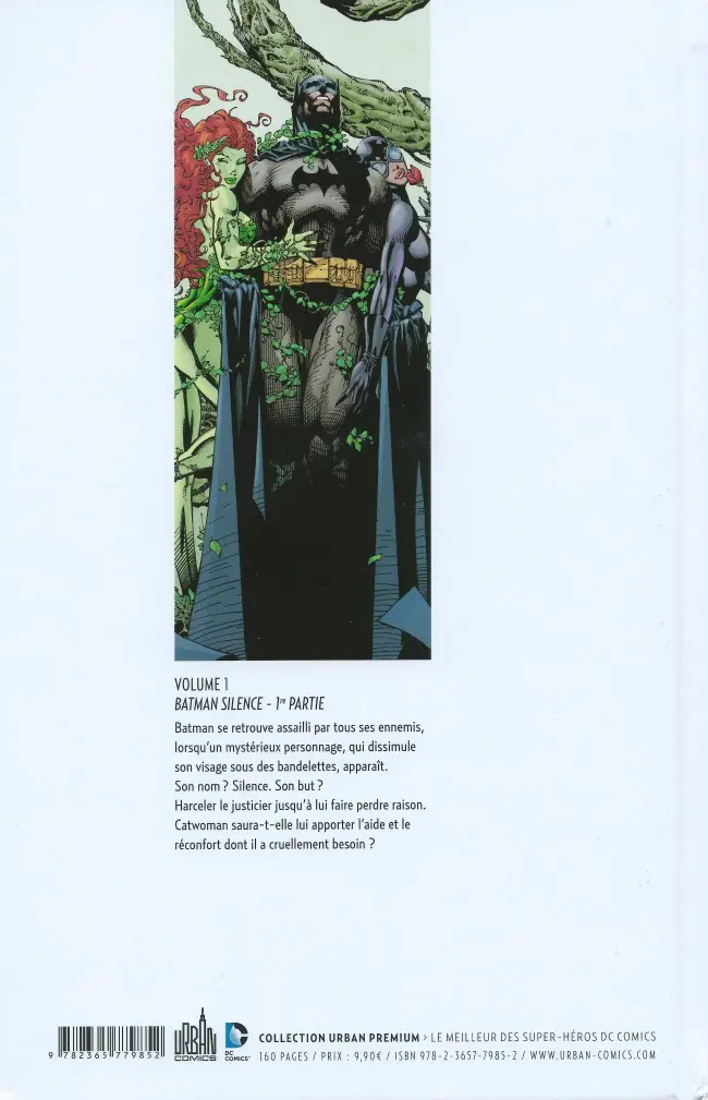 Verso de l'album Collection Urban Premium Volume 1 Batman : Silence - 1re Partie