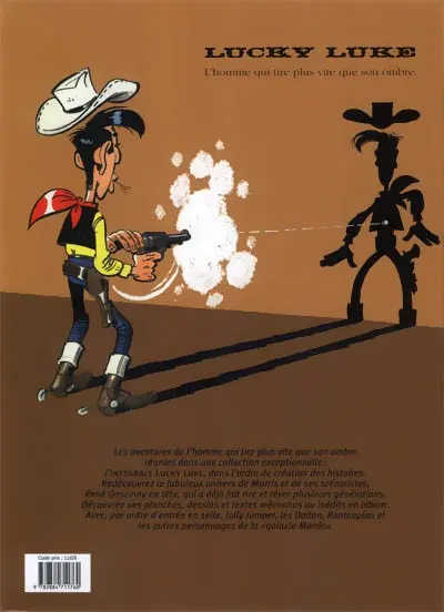 Verso de l'album Lucky Luke (2002) L'Integrale 16