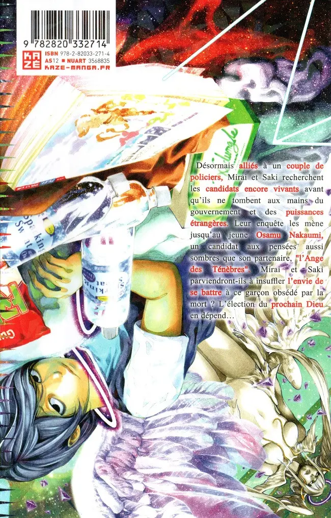 Verso de l'album Platinum End 10