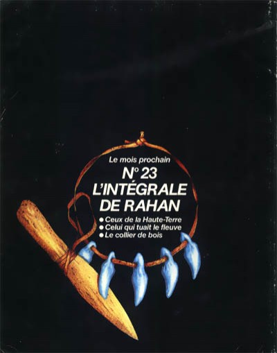 Verso de l'album L'Intégrale de Rahan N° 22