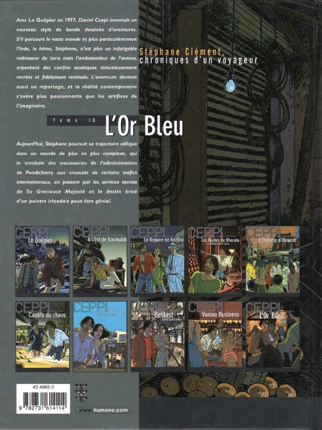 Verso de l'album Stéphane Clément Tome 11 L'Or Bleu