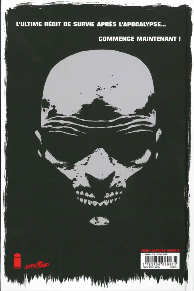 Verso de l'album Walking Dead Volume 1