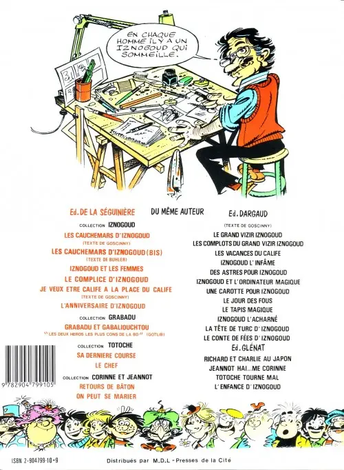 Verso de l'album Iznogoud Tome 19 L'Anniversaire d'Iznogoud