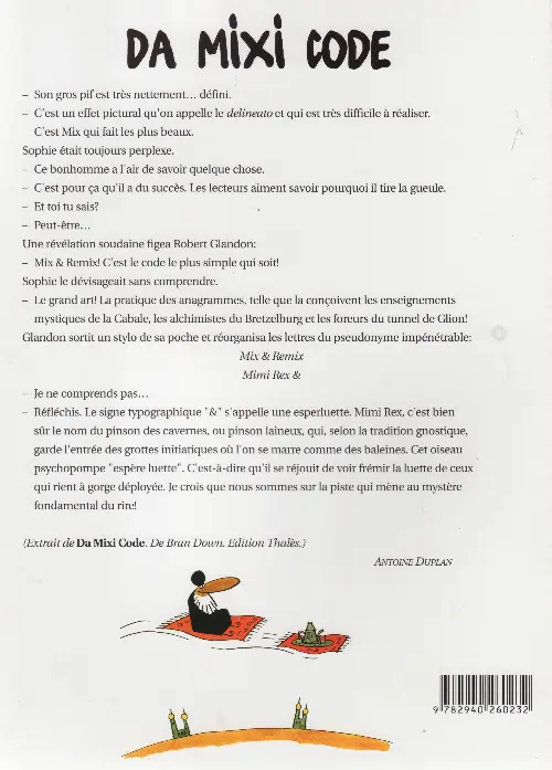 Verso de l'album Mix & Remix 2005 - Démocratie et autres gags