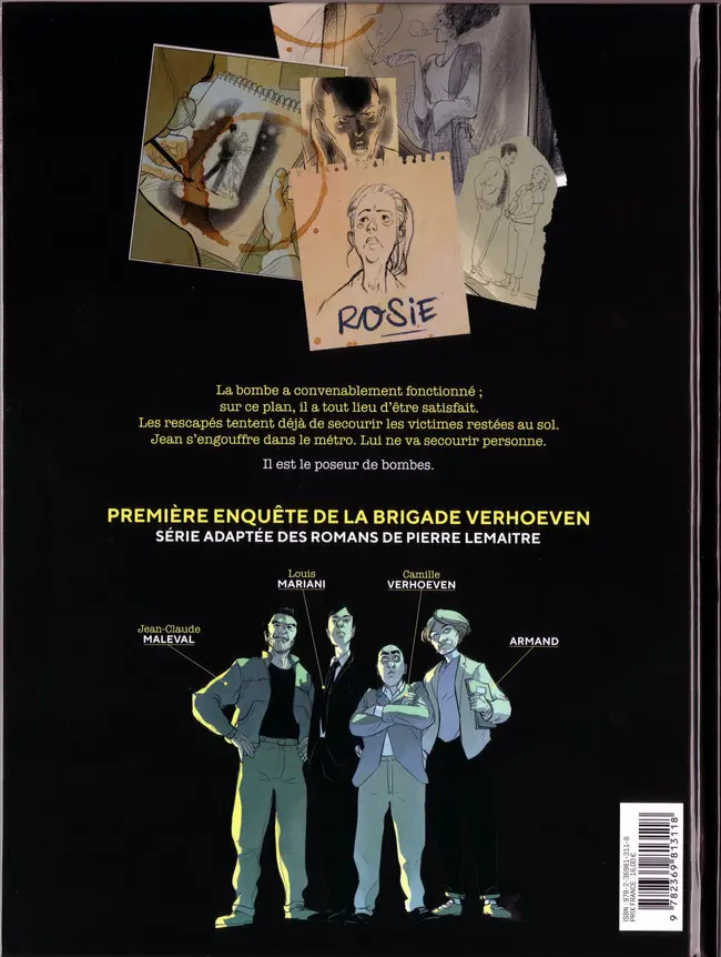 Verso de l'album Brigade Verhoeven Tome 1 Rosie