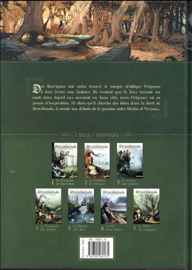 Verso de l'album Brocéliande - Forêt du petit peuple Tome 1 La fontaine de Barenton