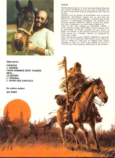 Verso de l'album Buddy Longway Tome 8 L'eau de feu