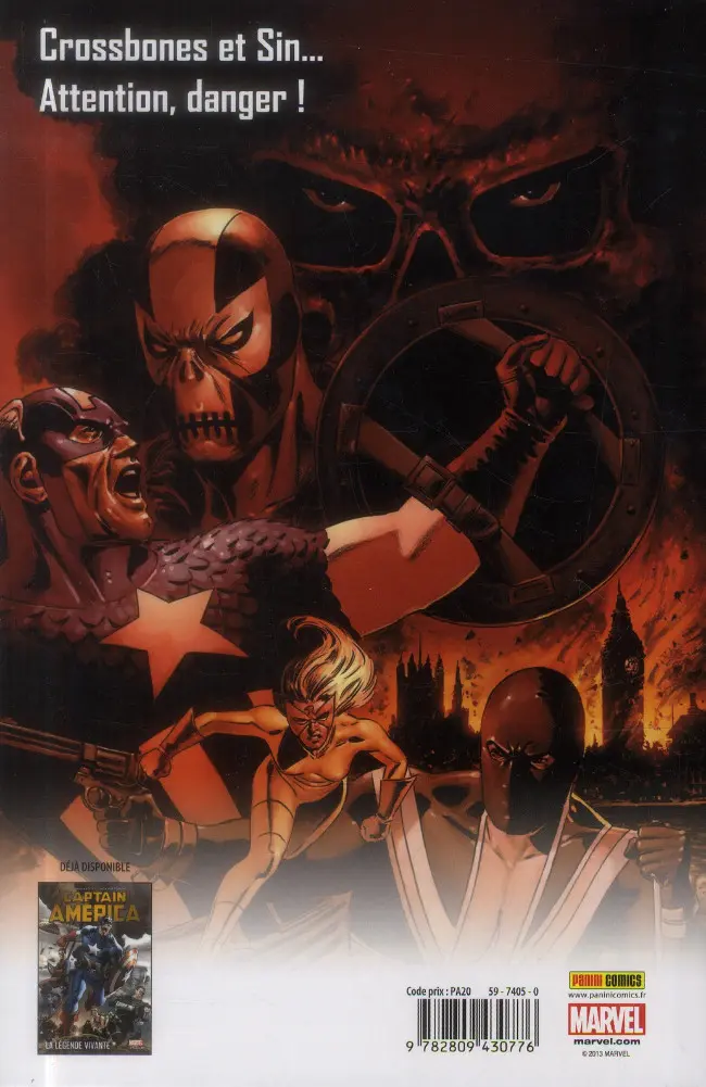 Verso de l'album Captain America Tome 3 L'hiver meurtrier