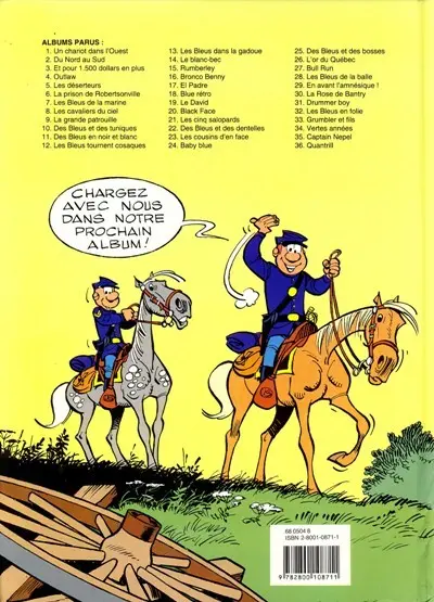 Verso de l'album Les Tuniques Bleues Tome 14 Le blanc-bec
