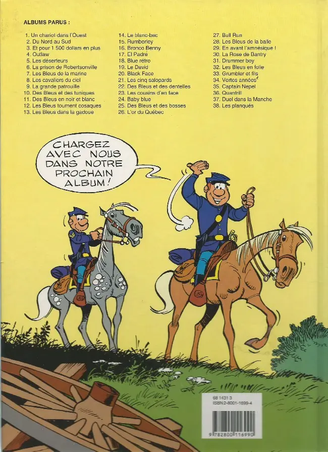 Verso de l'album Les Tuniques Bleues Tome 30 La rose de Bantry