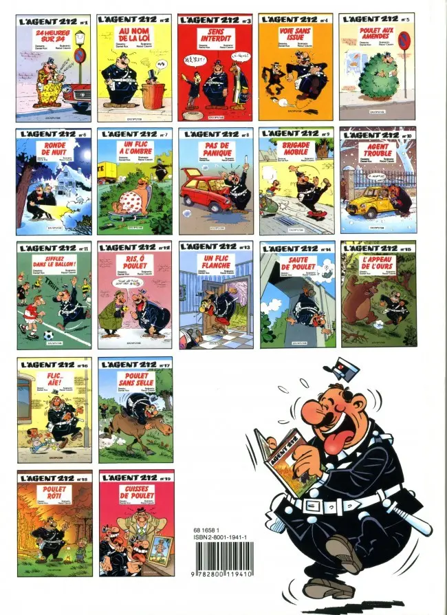 Verso de l'album L'Agent 212 Tome 14 Sauté de poulet
