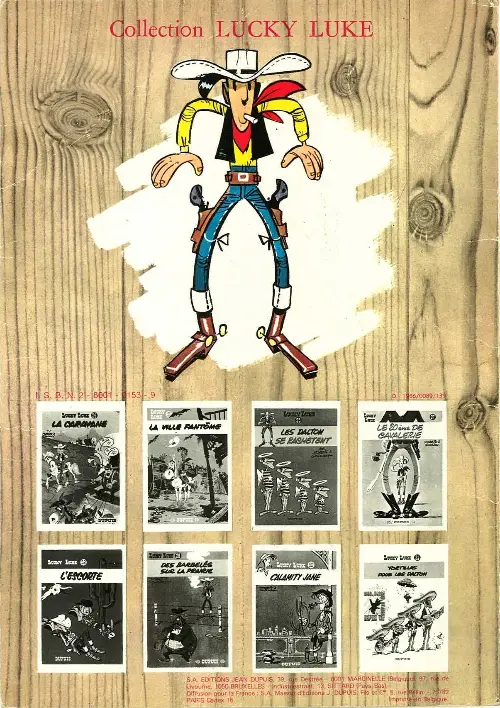 Verso de l'album Lucky Luke Tome 14 Ruée sur l'Oklahoma