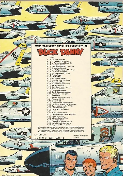Verso de l'album Buck Danny Tome 28 Tigres volants contre pirates