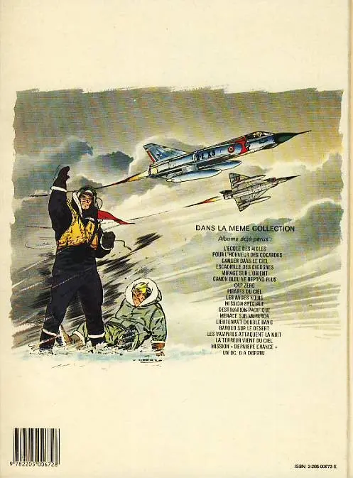 Verso de l'album Tanguy et Laverdure Tome 18 Un DC-8 a disparu