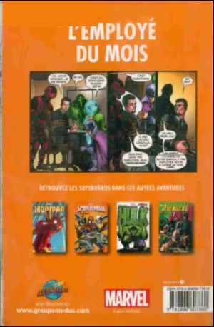 Verso de l'album Iron Man - Les aventures Tome 4 L'employé du mois