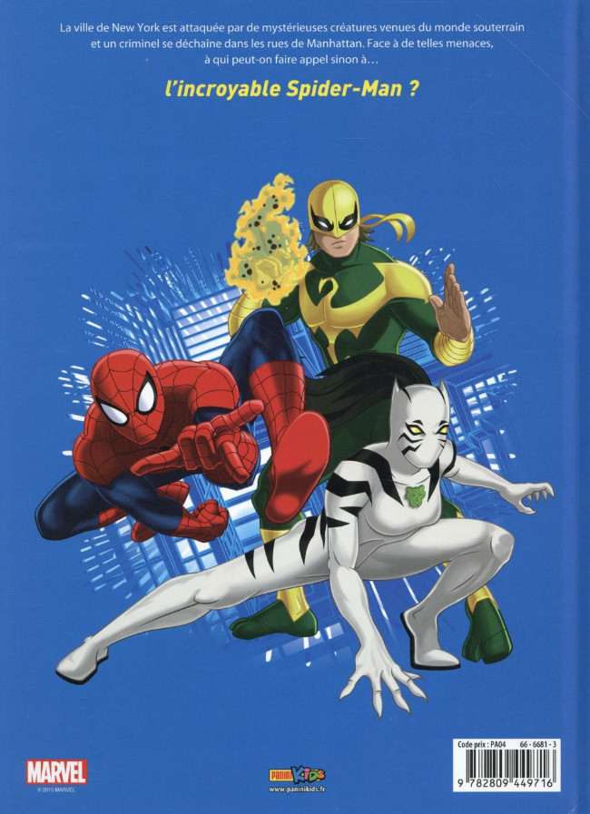 Verso de l'album Ultimate Spider-Man Tome 2 Nouvelles du monde souterrain