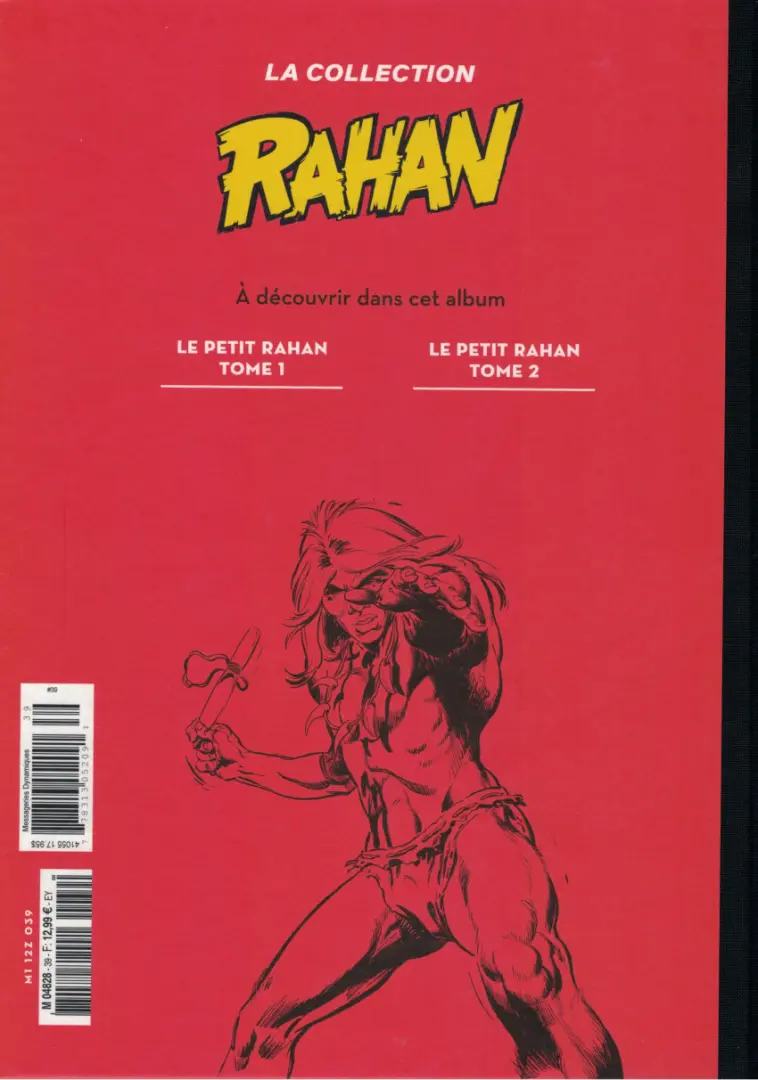 Verso de l'album Rahan La Collection (Hachette) Tome 39