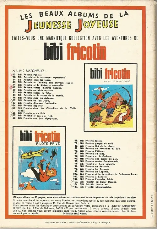Verso de l'album Les Pieds Nickelés Tome 39 Les pieds nickelés superchampions de la pêche