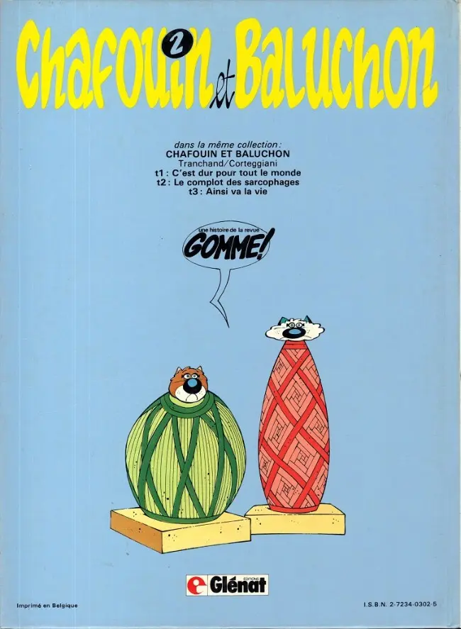 Verso de l'album Chafouin et Baluchon Tome 2 Le complot des sarcophages