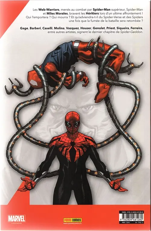 Verso de l'album Spider-geddon 003 Une nouvelle chance