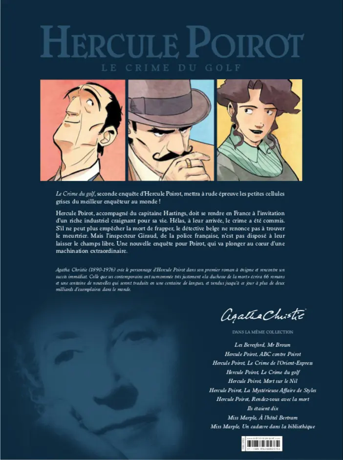 Verso de l'album Hercule Poirot Tome 6 Le crime du golf
