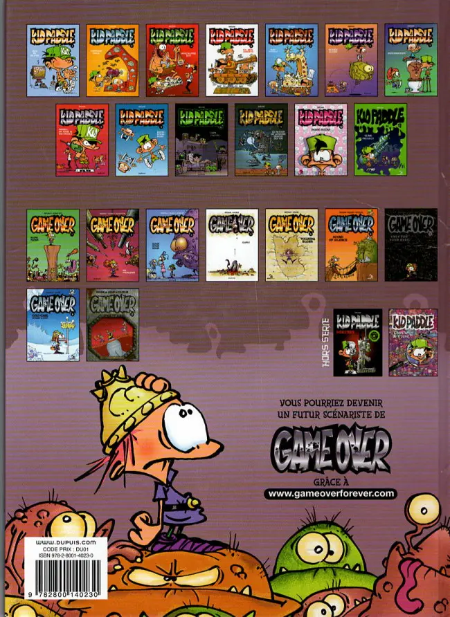 Verso de l'album Game over Tome 3 Gouzi Gouzi Gouzi