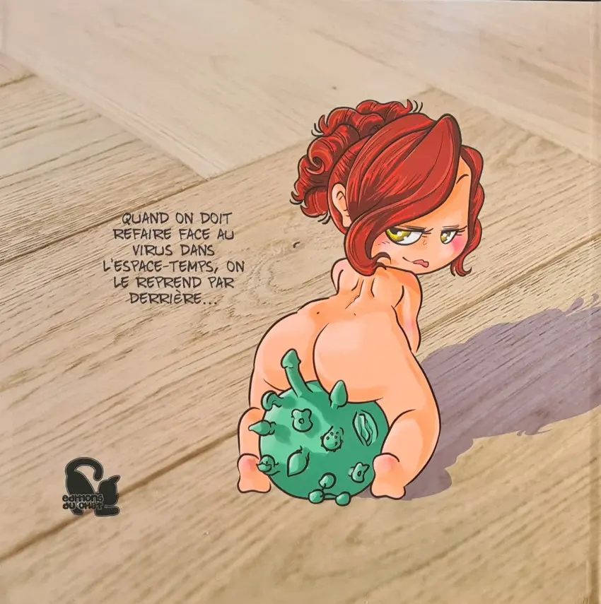 Verso de l'album Le petit derrière de l'histoire Le petit derrière du reconfinement, bite repetita