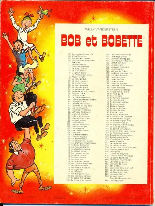 Verso de l'album Bob et Bobette Tome 148 Le loup qui rit