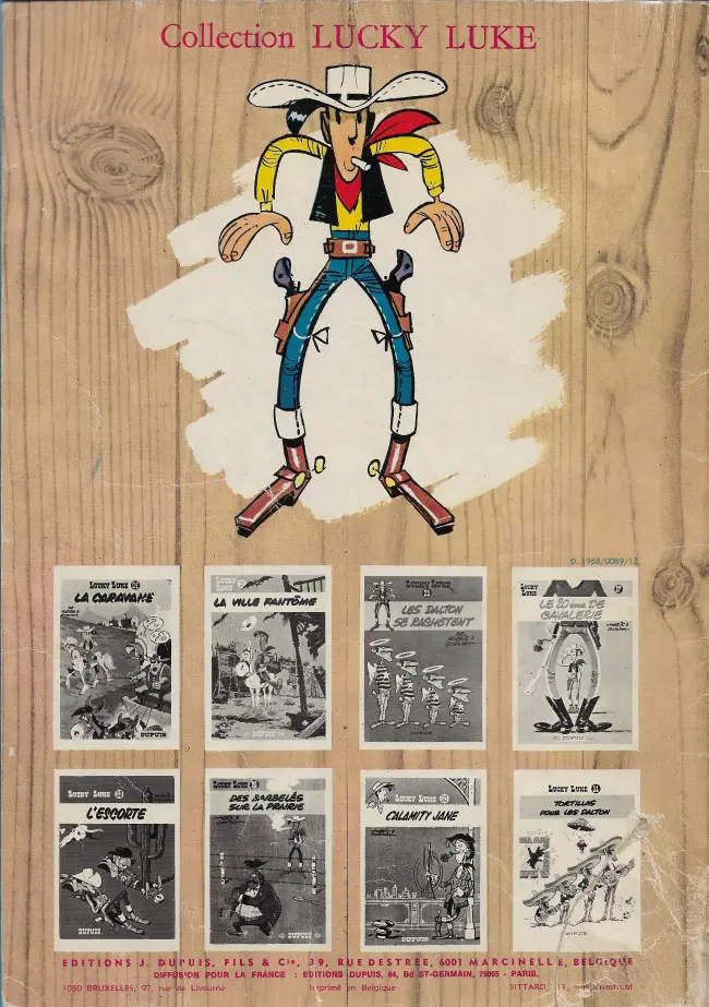 Verso de l'album Lucky Luke Tome 31 Tortillas pour les Dalton