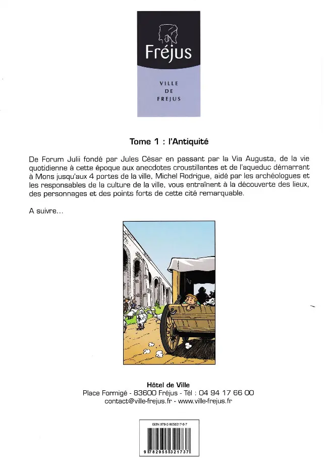Verso de l'album Fréjus - 2000 ans d'histoire Tome 1 L'Antiquité