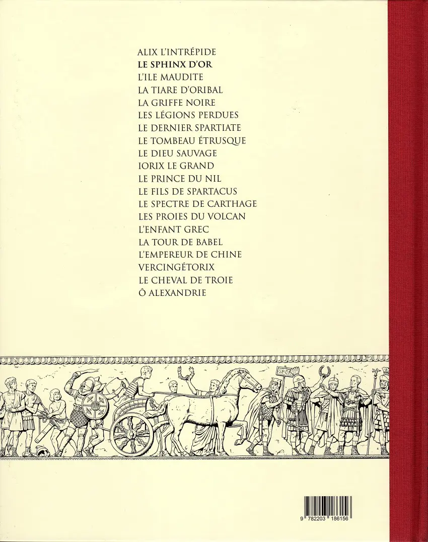 Verso de l'album Alix Tome 2 Le sphinx d'or