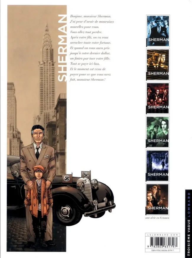 Verso de l'album Sherman Tome 1 La promesse New York