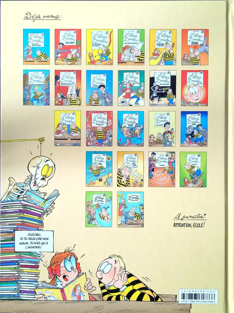 Verso de l'album L'Élève Ducobu Tome 9 Le fortiche de la triche