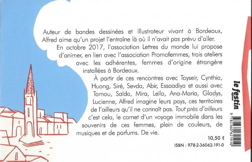 Verso de l'album Tout près d'ailleurs