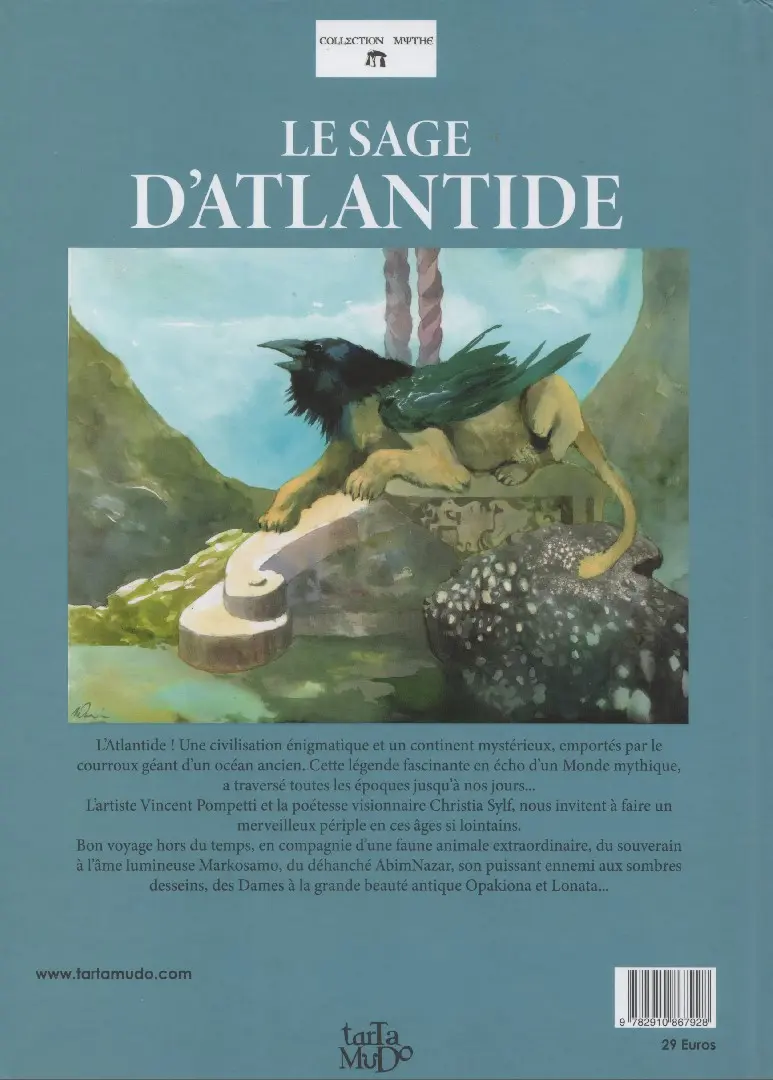 Verso de l'album Le sage d'Atlantide