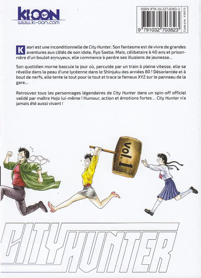Verso de l'album City Hunter - Rebirth 01