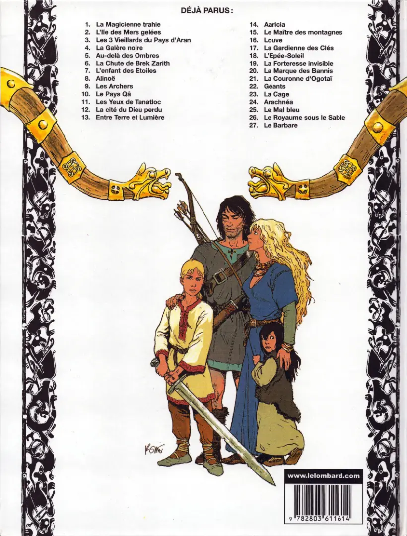 Verso de l'album Thorgal Tome 21 La couronne d'Ogotaï