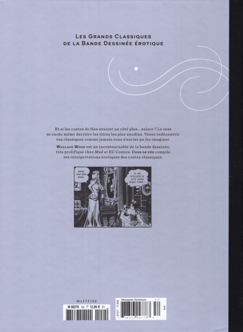 Verso de l'album Les Grands Classiques de la Bande Dessinée Érotique - La Collection Tome 152 Cons de fée - Tome 1