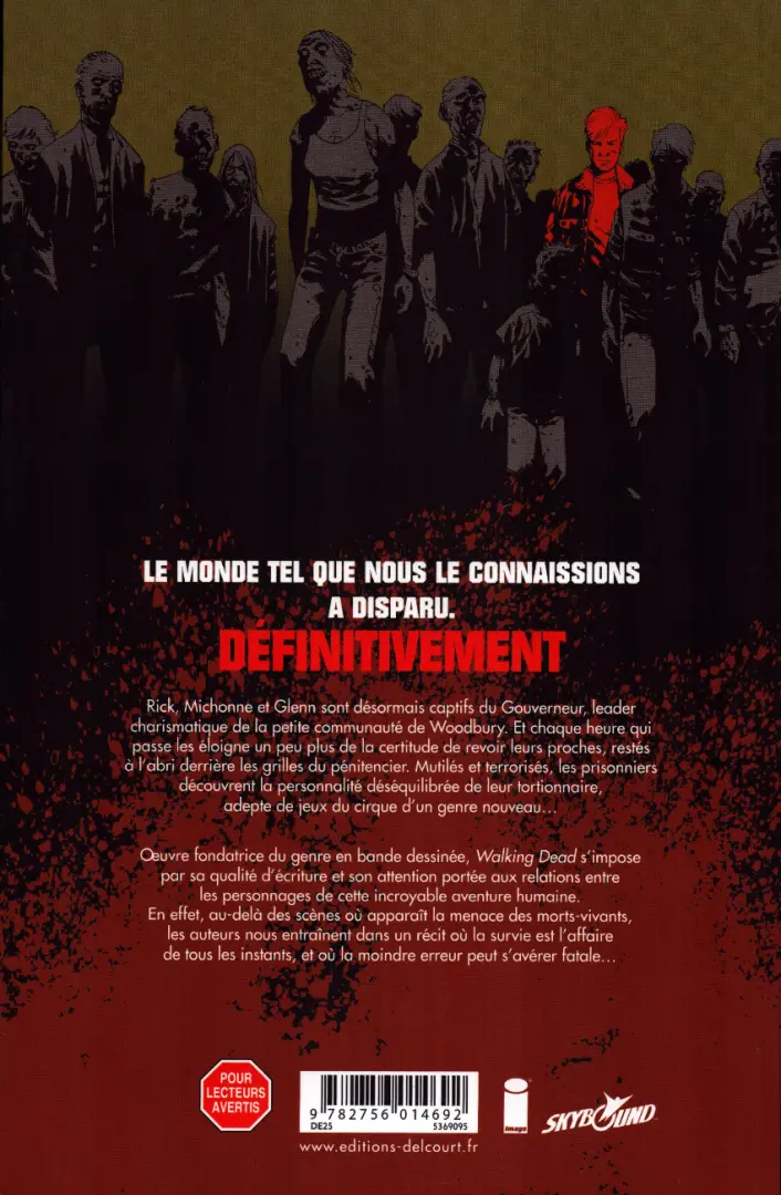 Verso de l'album Walking Dead Tome 6 Vengeance