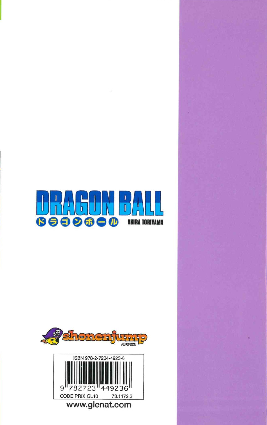Verso de l'album Dragon Ball 26 Son Gokû... Le retour !!