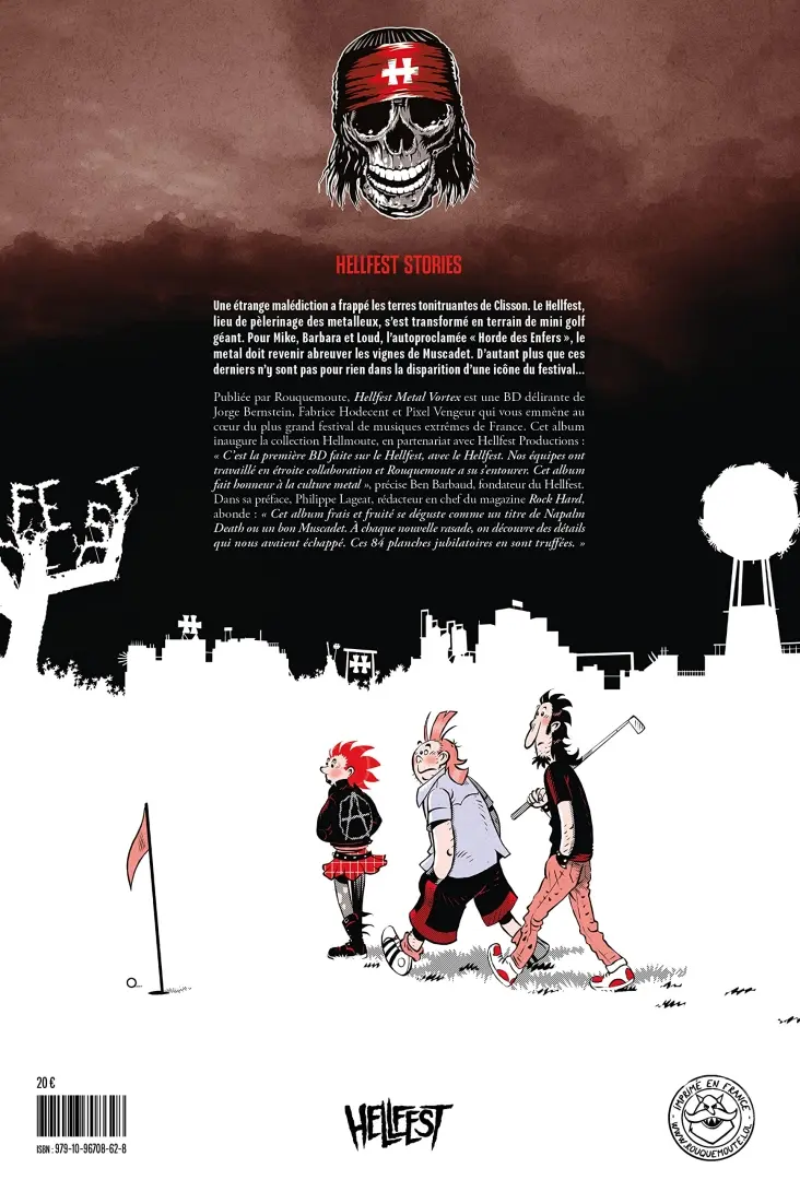 Verso de l'album Hellfest Metal Vortex