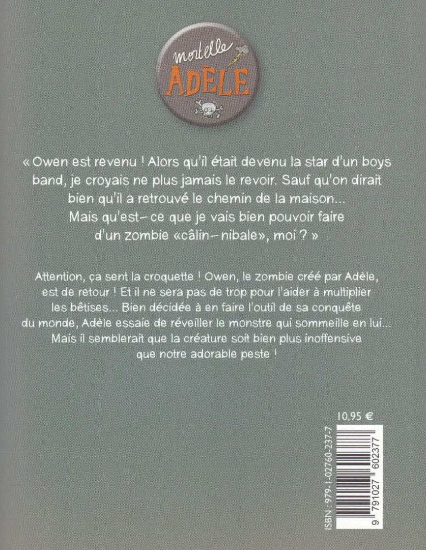 Verso de l'album Mortelle Adèle Tome 11 Ça sent la croquette !
