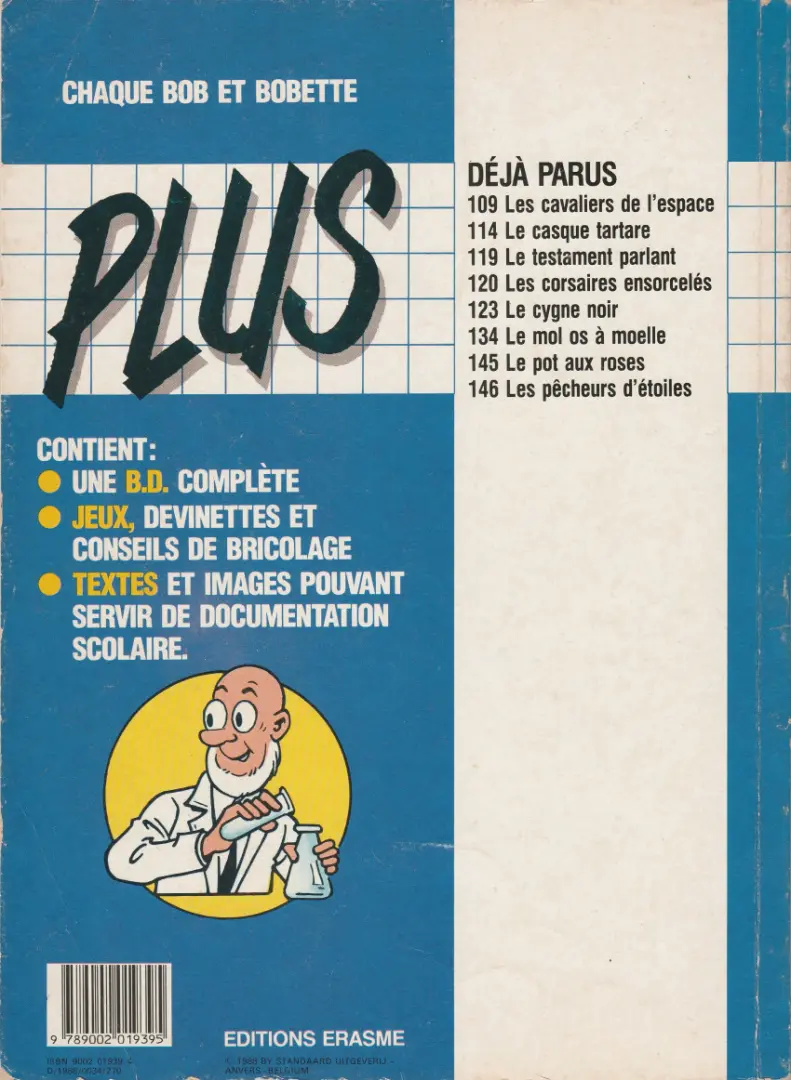 Verso de l'album Bob et Bobette Tome 143 Le mol os à moelle