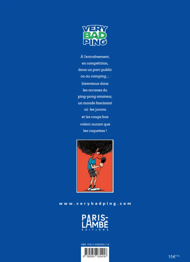 Verso de l'album Very Bad Ping 1 Premier Set