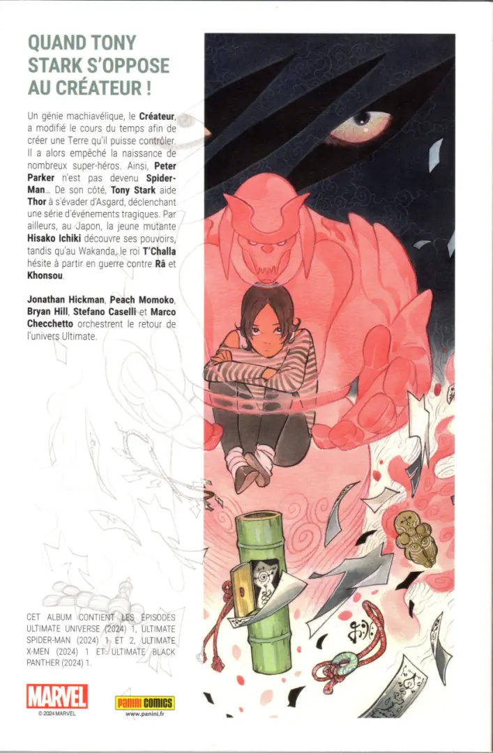 Verso de l'album Ultimate Universe 01