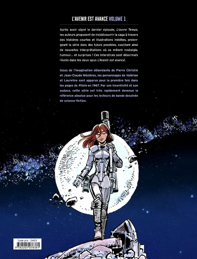 Verso de l'album Valérian Tome 22 L'avenir est avancé - Volume 1